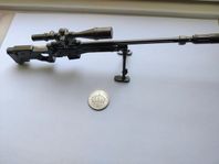 PUBG Magnum AWM Sniper - 1:6 Skala - suppressor/scope/bipod