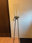 Golvljusstake/vas glas /metall