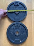 Viktskiva Gjutjärn - svart 10 kg