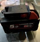 batteri Milwauker M18 5,0 Ah