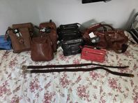 Axelremsväska, weekend väska, skinn, LucaFerri, Nytt