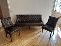 Soffa + två stolar