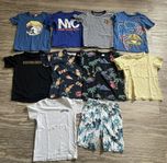 Sommar klädpaket strl 122/128 10 plagg Lindex, hm, lager 15