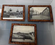 SOUVENIRS: 3 små glaserade fototavlor på Piteå Nostalgit