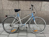 3-växlad Himmelsfärgad Retro Damcykel