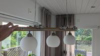 Taklampa/kökslampa i ek från Markslöd