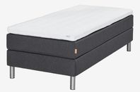 Kontinentalsäng 90x200cm VIERSLA GC20 grå-40