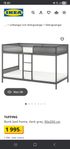 Ikea två våningssäng