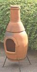 Terracotta Chiminea mexikansk eldstad utomhuskamin utekamin