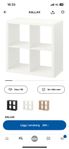 2 st Ikea Kallax hylla 77x77