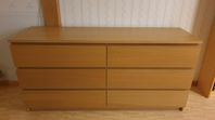 Ikea Malm byrå i ekfaner