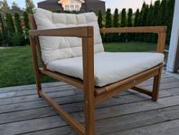 IKEA Nämmarö loungefåtölj med sitt och ryggdyna