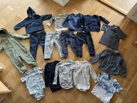 Klädpaket, storlek 86, 16 plagg, Polarn O. Pyret med mera