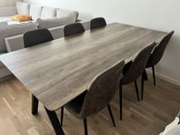 Santos Matgrupp från Mio – bord 180 cm + 6 Tracy-stolar 