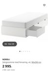 2 st Nordli sängstomme 90x200