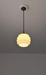 Round Deco Opal Glas Pendant Taklampa - mässing