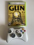 Xbox 360 kontroll + spelet gun