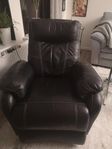 Recliner fåtölj i Skinn