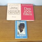 3 Böcker av Bibi Langer bl.a den röda filten