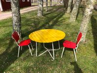Trädgårdsmöbler för Barn - Bord m. 2 stolar 50/60-tal Sk
