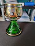 vin glas med speldosa inbbygt