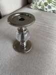 Ljusstake Silver/Glas