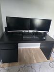 Skrivbord ikea Malm svart
