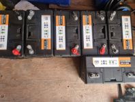 6x Fritidsbatteri, 12 V, 100 Ah, 90 Ah
