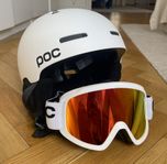 Skidhjälm och goggles Poc
