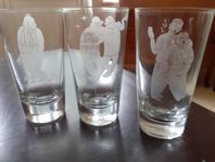 3st kolingen fyllegubbar glas
