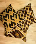 Unika stora Kuddfodral i Raffia Palmblad , Malaika Cotton