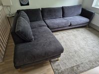 Madison Lux 3-sitssoffa med divan – vänster (Mio)