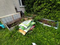 Komplett odlingspaket med pallkragar + jord