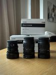 Sigma 16-28 f2.8, 28-70 f2.8, 35 f2 L mount i nyskick