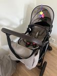 Yazoco barnvagn med babyskydd – helt ny