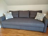 3-sits bäddsoffa, Skiftebo mörkgrå