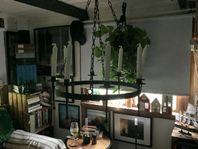 Ljuskrona Vikinga Gotland stor i järn, stilig 1000kr
