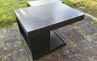 Svart TV-bord 58x48 djup 52-76