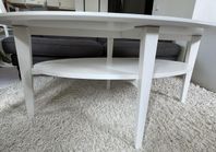 Vitt soffbord 130 cm