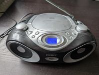 Exibel bärbar FM/AM-radio med MP3/CD-spelare, USB, batteri