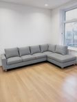 Mio Friday 5-sits Soffa med schäslong i Ljusgrå
