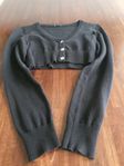 Svart Bolero med blingblingknappar strl146-152nyskick 150kr