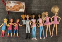 Barbie dockor 45 st (stora och små