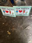 sänk farten lekande barn