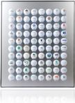 Display för 80 golfbollar 