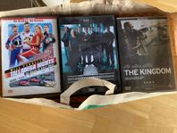 Kasse med 100 stycken DVD filmer