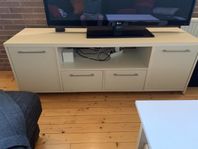 TV-bänk, vit, 170 x 57 x 50