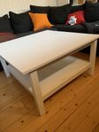 Soffbord, vitt, 90 x 90 x 45 cm
