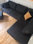 Mörggrå Divansoffa