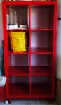 RÖDA 2 st expedit-förvaringshyllor